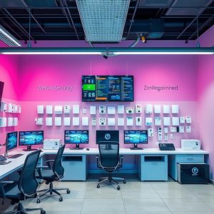 Illustrative alarm monitoring screens in a security control room